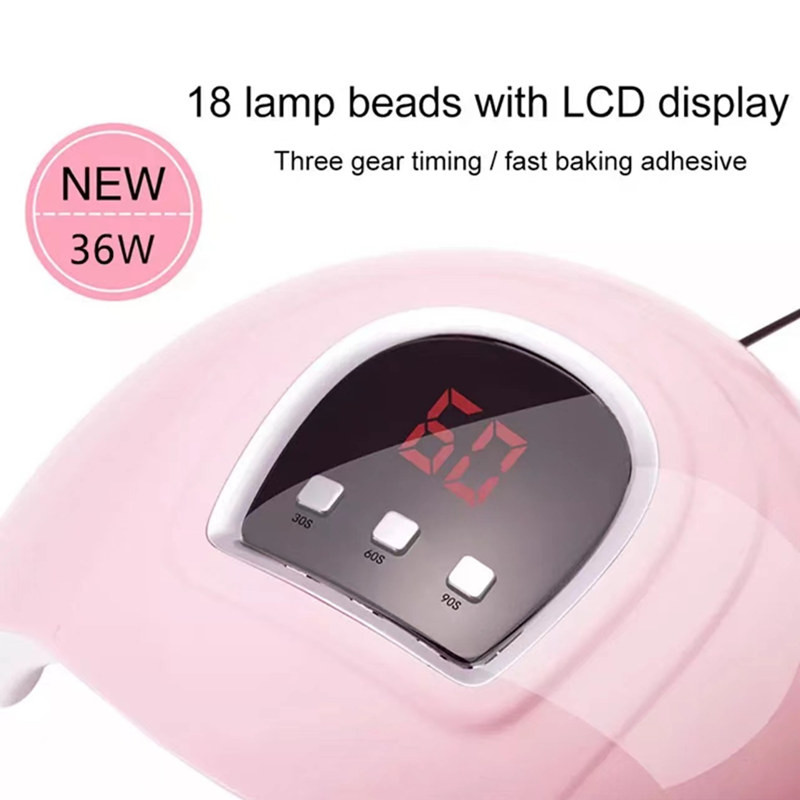 Körömszárító LED körömlámpa UV lámpa az összes gél körömlakk kikeményítéséhez Motion Sensing manikűr pedikűr szalon eszközzel