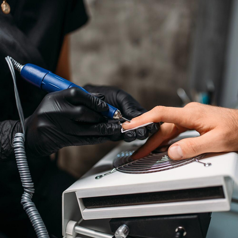 Mikrovariklis Strong 210 40000RPM rankena STRONG 105 Elektrinis manikiūro nagų grąžtas Rankinis nagų įrangos rinkinys Manikiūro įrankiai