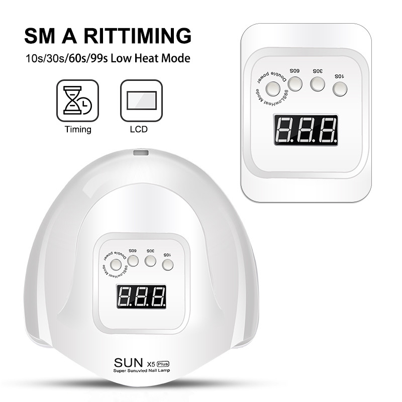 Új SUN X11 MAX LED körömlámpa minden köröm géllakk szárításához nagy LCD érintőképernyővel Smart Sensor Körömszárító Manikűr Sharon eszközök