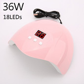 36W 18 Led Lights Körömszárító UV lámpa Kikeményítő körömlakk Gél Ice Pofession Lakk Lámpa Automatikus Érzékelő Köröm Art manikűr eszköz