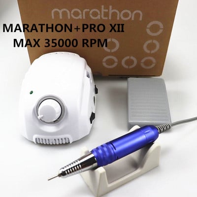 noul MARATHON-Champion 3 PRO XII Mâner 35K/40K Burghiu electric pentru unghii STRONG 210 Micromotor Mașină de șlefuit pentru instrumente pentru Nail Art