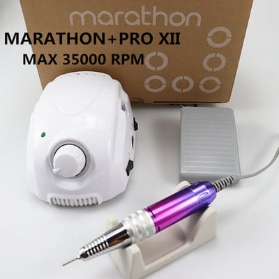 új MARATHON-Champion 3 PRO XII fogantyús 35K/40K elektromos körömfúró STRONG 210 mikromotoros csiszológép körömdíszítő szerszámokhoz