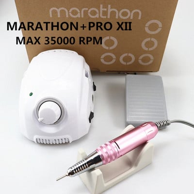 új MARATHON-Champion 3 PRO XII fogantyús 35K/40K elektromos körömfúró STRONG 210 mikromotoros csiszológép körömdíszítő szerszámokhoz