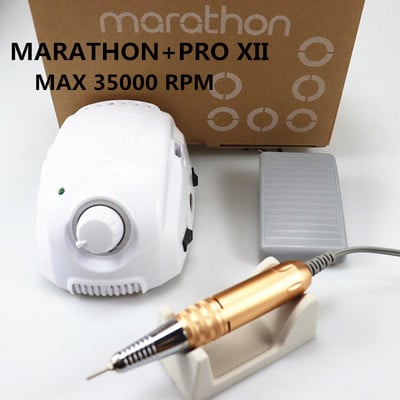 új MARATHON-Champion 3 PRO XII fogantyús 35K/40K elektromos körömfúró STRONG 210 mikromotoros csiszológép körömdíszítő szerszámokhoz