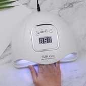 80 W SUN X5 Max LED UV lámpa Körömszárító géllakk kötőlámpa automatikus érzékelővel LCD kijelzővel 45LED lámpa női körömszárítóhoz
