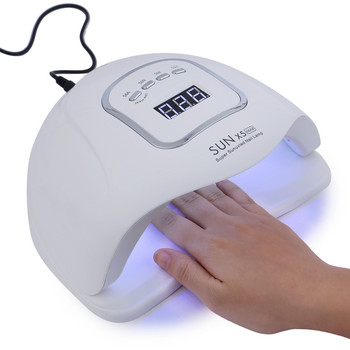 SUN X5 Max UV LED Λάμπα στεγνωτήρα νυχιών με αυτόματο αισθητήρα LCD οθόνη 45LEDs Nails UV Lamp For Manicure Gel Nail Art Tools
