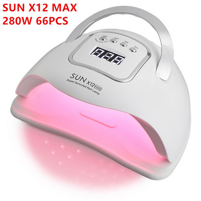 SUN X5 Max UV LED lámpás körömszárító automata szenzoros LCD kijelzővel 45LED Nails UV lámpa manikűr zselé műkörmökhöz