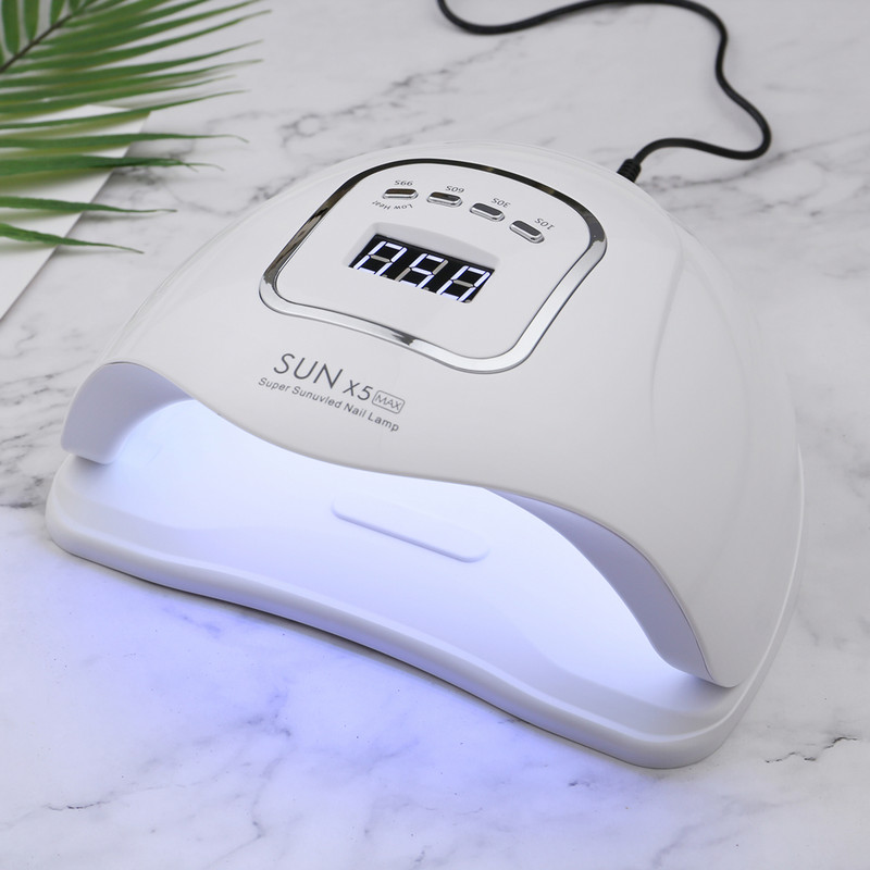 SUN X5 Max UV LED lámpás körömszárító automata szenzoros LCD kijelzővel 45LED Nails UV lámpa manikűr zselé műkörmökhöz