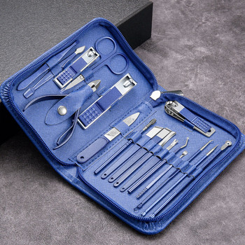 Σετ Nail Art Scissors Nail Clippers Σετ από ανοξείδωτο ατσάλι Κόφτης Pedicure Beauty Manicure Kit with Travel Case Kit 9/18/26Pcs