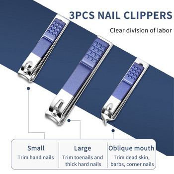 Σετ Nail Art Scissors Nail Clippers Σετ από ανοξείδωτο ατσάλι Κόφτης Pedicure Beauty Manicure Kit with Travel Case Kit 9/18/26Pcs