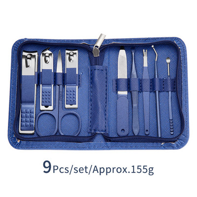 Set za uređenje noktiju Škare za nokte Set Rezači od nehrđajućeg čelika Pedikura Beauty Kit za manikuru s kompletom putne torbe 9/18/26 kom.