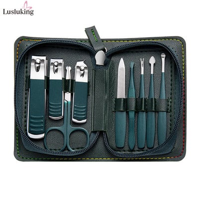 Set za uređenje noktiju Škare za nokte Set Rezači od nehrđajućeg čelika Pedikura Beauty Kit za manikuru s kompletom putne torbe 9/18/26 kom.