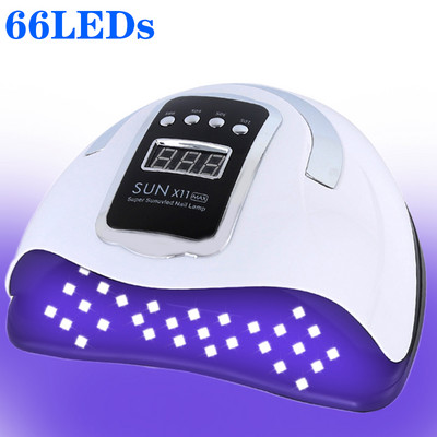 300w 66 LED UV Led svjetiljka za sušenje noktiju za manikuru Sušilica laka za nokte s 4 načina rada s LCD zaslonom Lampa za sušenje noktiju za alate za nail art