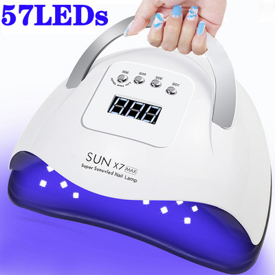 300w 66 LED UV Led svjetiljka za sušenje noktiju za manikuru Sušilica laka za nokte s 4 načina rada s LCD zaslonom Lampa za sušenje noktiju za alate za nail art