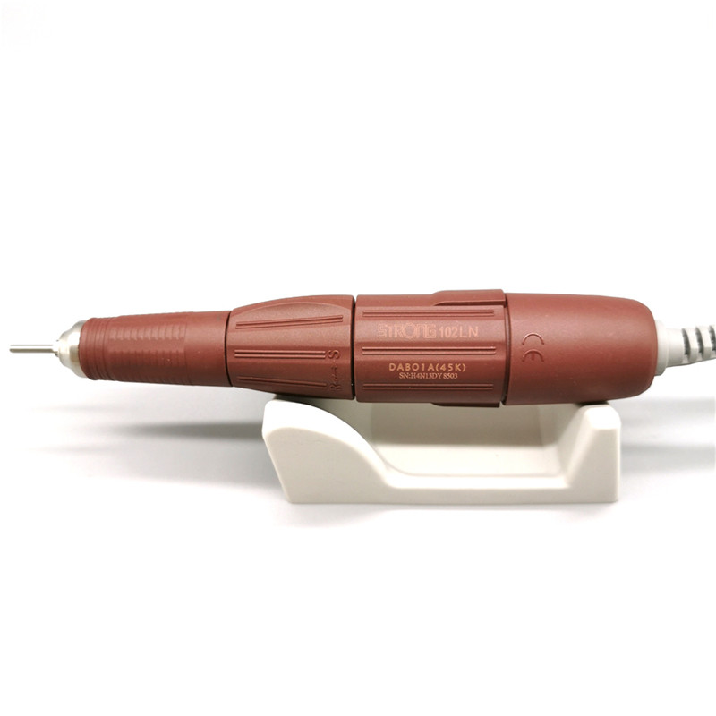 Gręžimo rašiklis STRONG 210 105 102LN H37L1 Sh20N 102 rankena 35K & 40K & 45K RPM manikiūro grąžtas Marathon mikromotorinis poliravimo antgalis