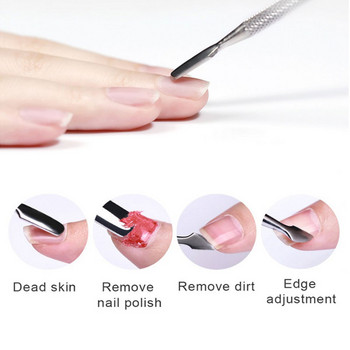 Cuticle Pusher Clippers Nail Art Files Buffer εργαλείο λείανσης Βούρτσα καθαρισμού Ψαλίδι Σετ μανικιούρ αφαίρεσης νεκρού δέρματος