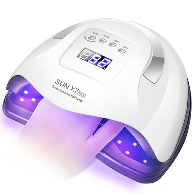 Cea mai nouă lampă pentru unghii, lampă cu LED UV de 114 W, cu 4 setări de temporizator și mâner, uscător de unghii profesional cu întărire rapidă și echipament pentru manichiură