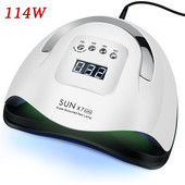 114 W SUNX7 MAX UV LED lámpás körömszárító minden zseléhez 57 LED szárító lámpalakk napfény időzítő 10/30/60 mp körömszárítóhoz