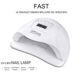 SUNX5 Plus 72W/54W UV Λάμπα LED Λάμπα νυχιών Στεγνωτήρα νυχιών Sun Light For Manicure Gel Nails Lamp Drying for Gel Varnish