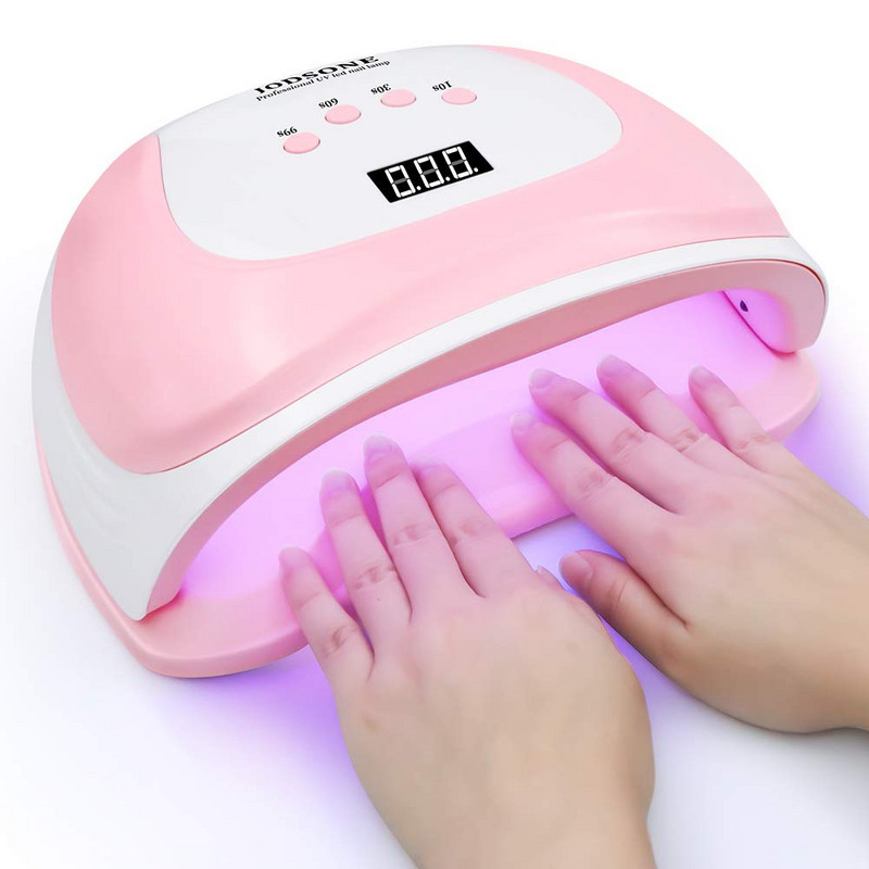 Lampă LED UV 108/80/72/36W pentru uscător de unghii Lampă cu gheață cu două mâini 54 LED-uri pentru manichiură Lampă cu gel pentru unghii Lampă pentru uscare lac cu gel