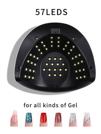 Στεγνωτήρας νυχιών Λάμπα νυχιών LED UV φως για Gel Polish With Motion Sensor Προμήθειες για επαγγελματίες Εργαλείο κομμωτηρίου μανικιούρ πεντικιούρ