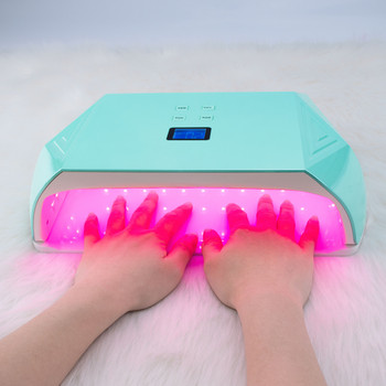 Επαναφορτιζόμενη λάμπα νυχιών Du Hands Curing Red Light Gel Polish Dryer Ασύρματο μηχάνημα μανικιούρ νυχιών Ασύρματη λάμπα LED UV