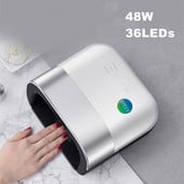 48W Smart UV LED lámpás körömszárító 36db LED Gél Lakk Intelligens Auto Sensor Egykezes Körömszárító Gyorsan száradó köröm felszerelés