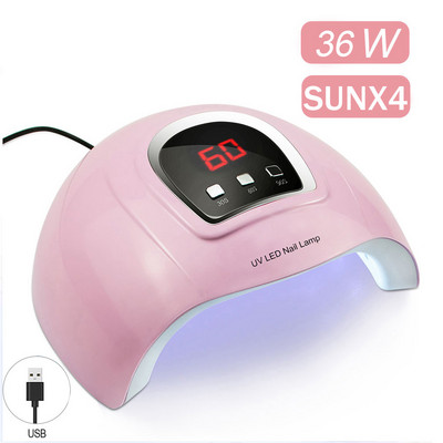 132/114/90/72/36W Új UV LED körömlámpás körömszárító manikűr szárításhoz Minden körömlakk, időzítő automatikus érzékelővel, LED időkijelzővel