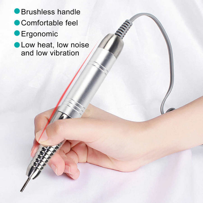 Mașină de lustruit unghii LUGX Pilă electrică de găurit pentru unghii Mașină electrică de șlefuit pentru manichiură pentru arta unghiilor fără zgomot