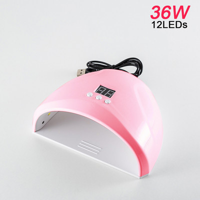 SUNone 48W LED UV körömszárító géllakkhoz száradó lámpa 110V-220V körömgép körömdíszítő eszközhöz Ingyenes szállítás