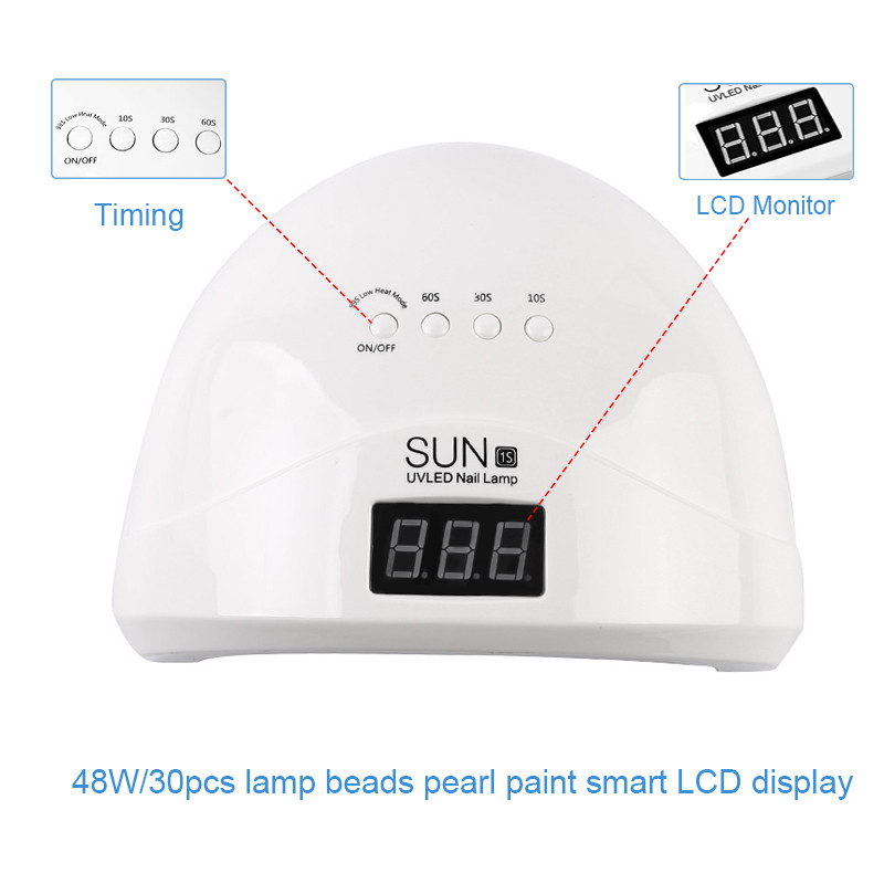 SUNone 48W LED UV körömszárító géllakkhoz száradó lámpa 110V-220V körömgép körömdíszítő eszközhöz Ingyenes szállítás