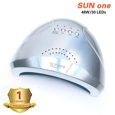 Új Sunone 48W UV lámpás körömlakk szárító 30 LED fényszárító köröm és lábujj zselé száradó körömdíszítő manikűr