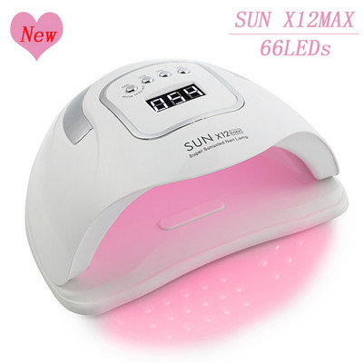 SUN X5 plus 54W körömszárító gép UV LED lámpa köröm géllakk kikeményítő lámpa alsó 30/60/99s időzítős LCD kijelzős manikűr