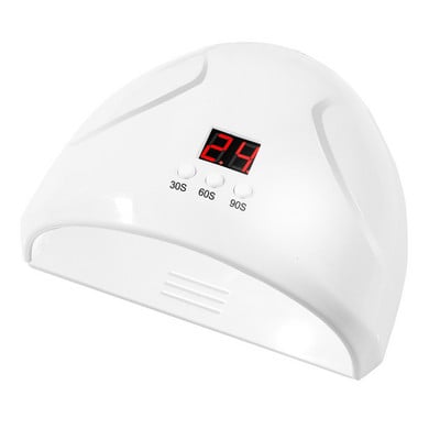 24 W intelligens UV gél körömlakk lámpa LED körömlámpa manikűrhöz 30/60/90 3 sebességes gyorsszáradás időzítő induktív lámpa USB