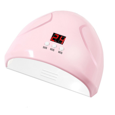 24 W intelligens UV gél körömlakk lámpa LED körömlámpa manikűrhöz 30/60/90 3 sebességes gyorsszáradás időzítő induktív lámpa USB