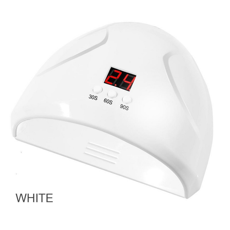 24 W intelligens UV gél körömlakk lámpa LED körömlámpa manikűrhöz 30/60/90 3 sebességes gyorsszáradás időzítő induktív lámpa USB