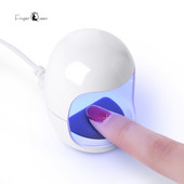 UV Mini lámpa Körömszárító lámpa LED és UV manikűr gép Mini Tojás Shape Design 3W 30S Gyorsan száradó térhálósító lámpa géllakkhoz