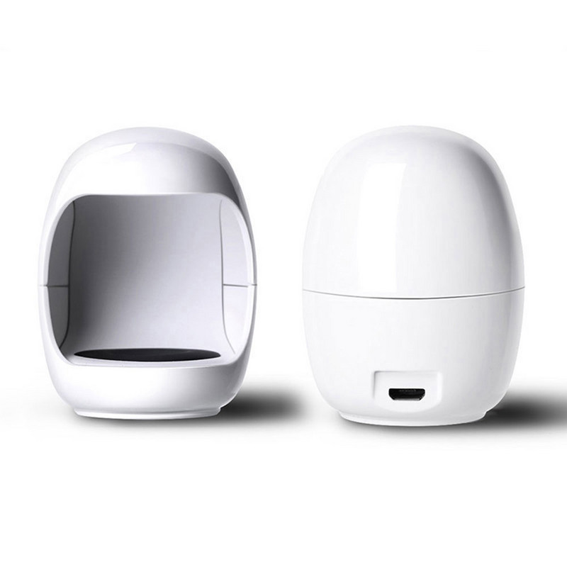 UV Mini lámpa Körömszárító lámpa LED és UV manikűr gép Mini Tojás Shape Design 3W 30S Gyorsan száradó térhálósító lámpa géllakkhoz