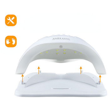 SUNX5 Max 90/72/36W Λάμπα LED Στεγνωτήριο νυχιών 45/36/18 LEDs UV Ice Lamp For Drying Gel Polish Timer Auto Sensor Manicure Tools