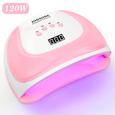 72W NEW5 PLUS UV LED lámpa körömszárító napfény időzítő 10/30/60s nagy hely Kétkezes lámpa Professzionális manikűr eszközök