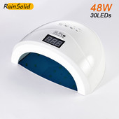 ÚJ 48W SUN1s UV LED lámpás körömszárító minden gélhez 30 LED fényes napfény időzítő 10/30/60s Automata induktív manikűr eszközök