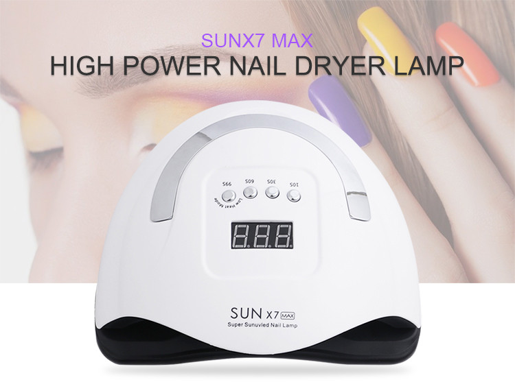280 W SUN X11/10 MAX nagų gelio lempa 66 LED didelio galingumo nagų džiovintuvas visiems geliniam lakui UV LED ledo lempa nagams pasidaryk manikiūro įrankiams