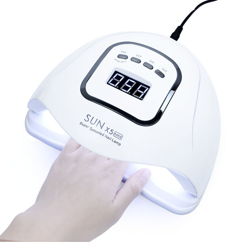 SUNX5 Max/Plus P 90/72/54W LED lámpa Körömszárító 45/36/18 LED UV jéglámpa szárításhoz Gél Lakk időzítő Automatikus érzékelős manikűr eszközök
