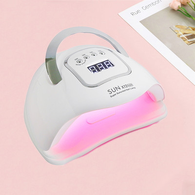 SUN X10 Max UV LED körömlámpák szárító géllakk manikűrhöz LCD képernyő 45 gyöngy gyorsan kötő körömszárító gép