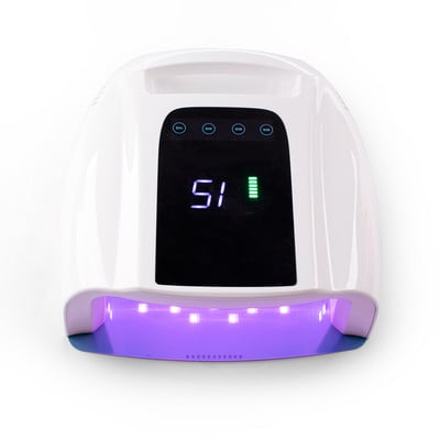 96w Gradient Puprle Pro Lampă LED pentru unghii fără fir Baterie reîncărcabilă UV LED Lampă pentru unghii Lampă UV LED fără fir Gel de polimerizare alb