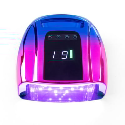 96w Gradient Puprle Pro Lampă LED pentru unghii fără fir Baterie reîncărcabilă UV LED Lampă pentru unghii Lampă UV LED fără fir Gel de polimerizare alb