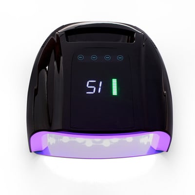 96w Gradient Puprle Pro Lampă LED pentru unghii fără fir Baterie reîncărcabilă UV LED Lampă pentru unghii Lampă UV LED fără fir Gel de polimerizare alb