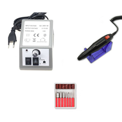 Jewhiteny 35000/20000RPM Mașină electrică de găurit unghii Bit de tăiat unghii Pilă de unghii Kit de mașină de maniură pentru pedichiură Unelte pentru unghii