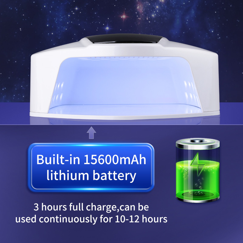 2021 Нова акумулаторна UV лампа за нокти 96 W Безжична фурна за нокти Педикюр Маникюр Сушилня LED фототерапевтична светлина Безжична LED лампа за нокти