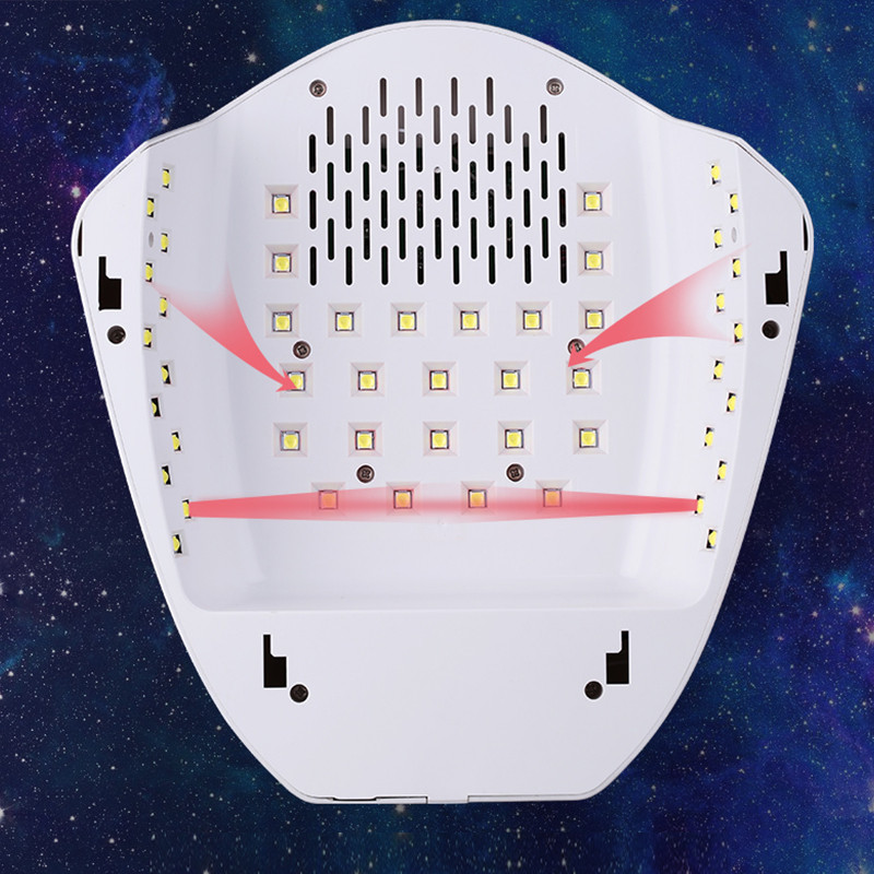 2021 Нова акумулаторна UV лампа за нокти 96 W Безжична фурна за нокти Педикюр Маникюр Сушилня LED фототерапевтична светлина Безжична LED лампа за нокти